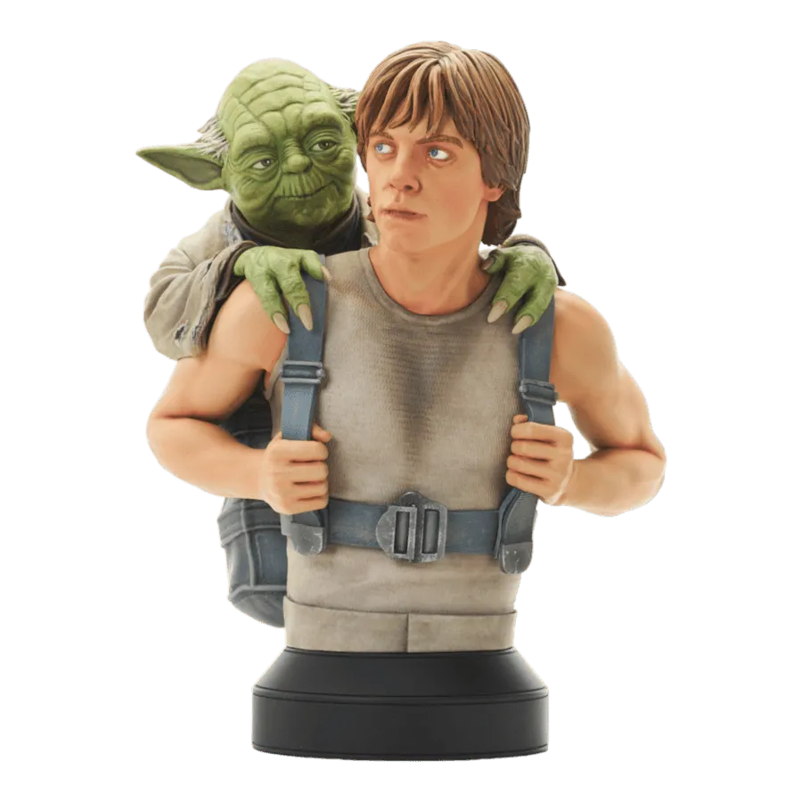 DSTNOV232005 Star Wars: The Empire Strikes Back -Luke Skywalker with Yoda 1:6 Scale Mini Bust - Diamond Select Toys - Titan Pop Culture