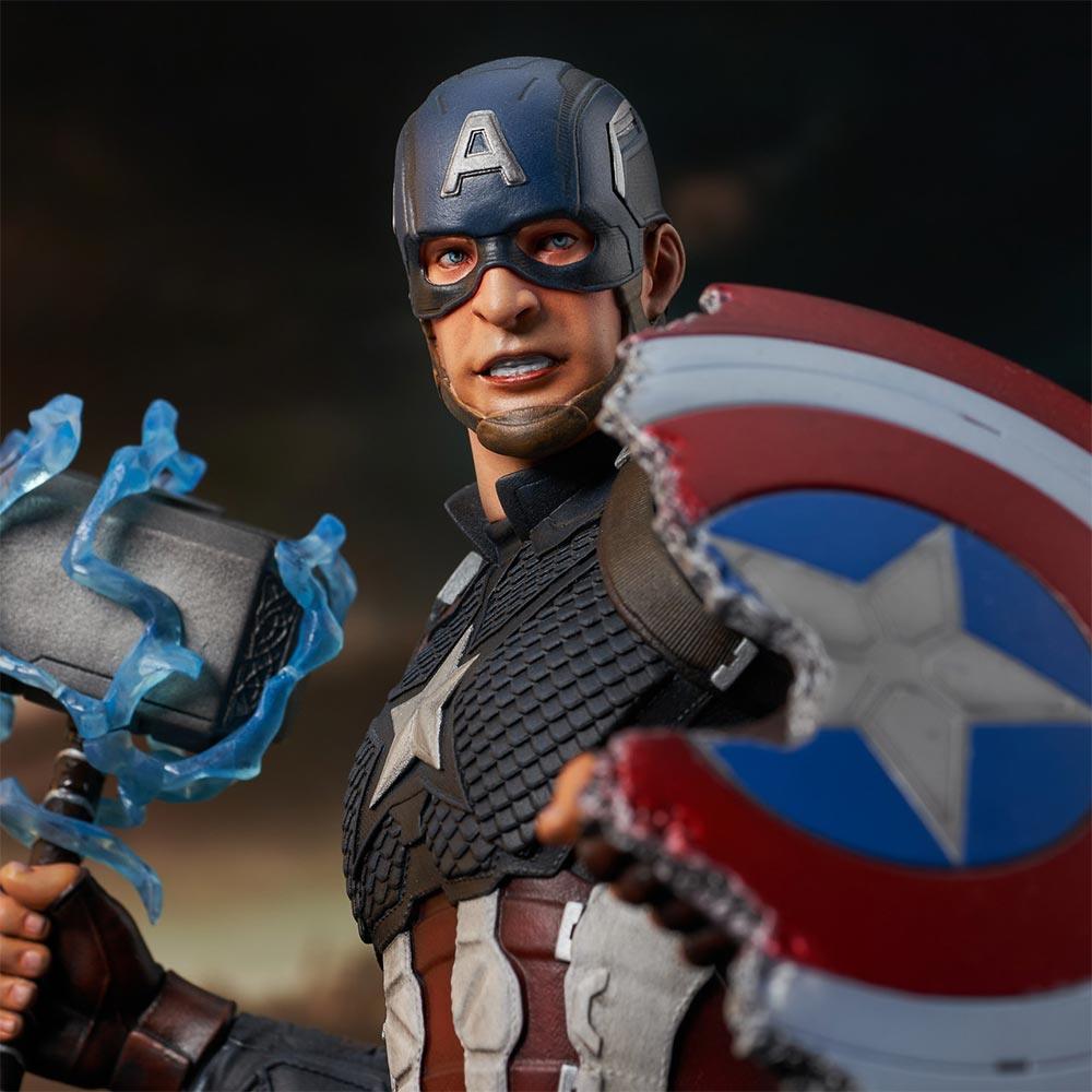 DSTOCT222359 Avengers 4: Endgame - Captain America 1:6 Scale Bust - Diamond Select Toys - Titan Pop Culture