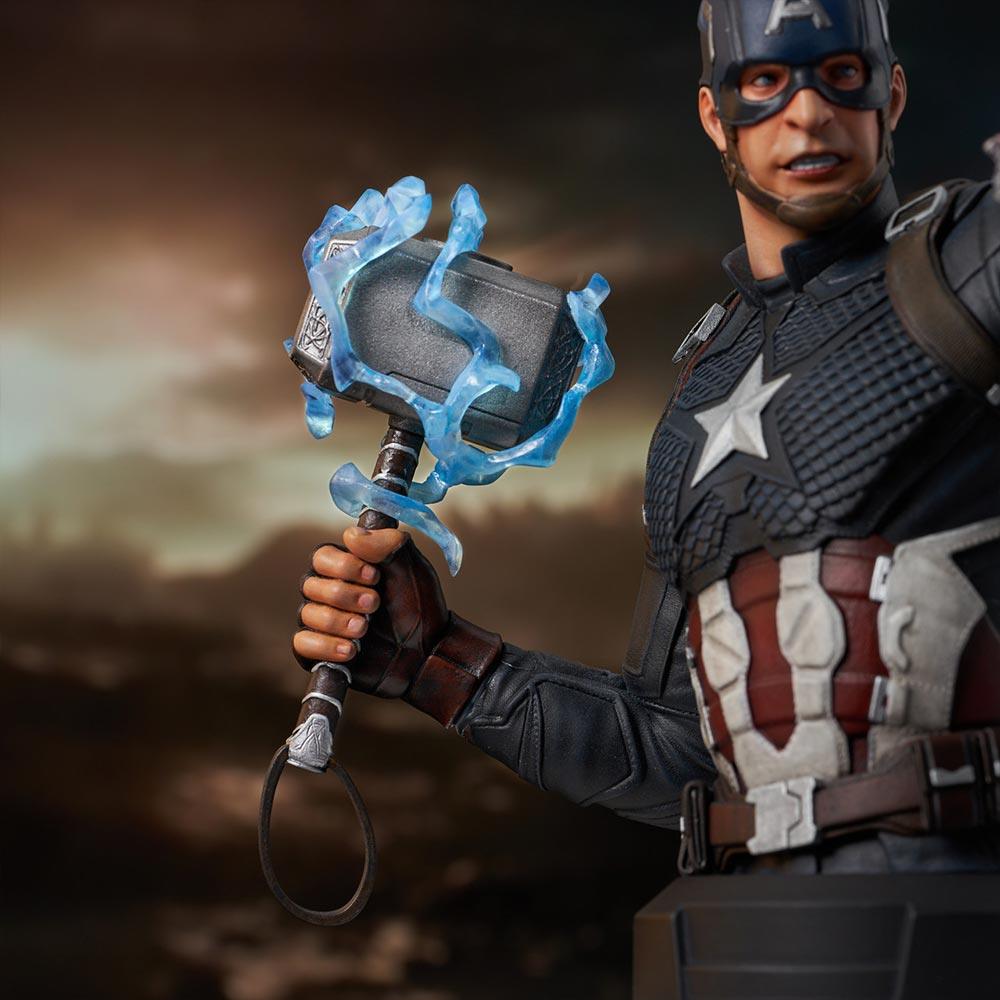 DSTOCT222359 Avengers 4: Endgame - Captain America 1:6 Scale Bust - Diamond Select Toys - Titan Pop Culture