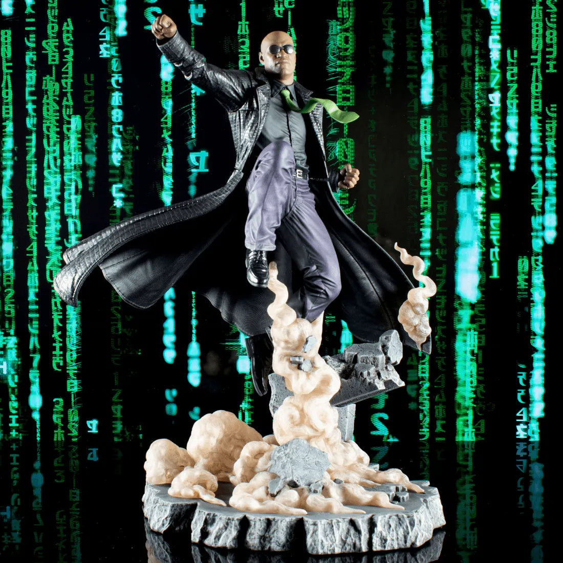 DSTOCT232323 The Matrix - Morpheus Deluxe Gallery PVC Statue - Diamond Select Toys - Titan Pop Culture