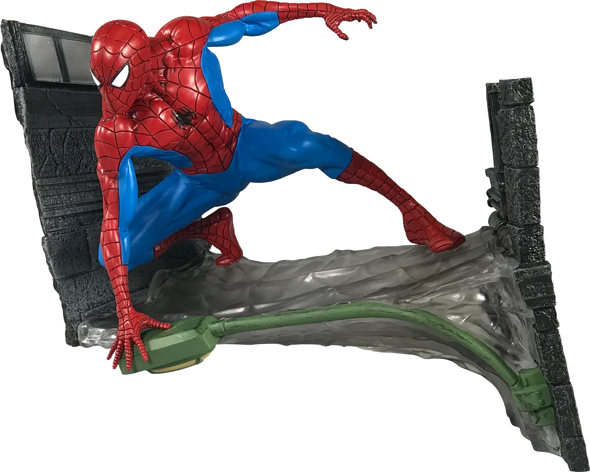 DSTSEP182341 Marvel Comics - Spider-Man Webbing PVC Gallery Diorama - Diamond Select Toys - Titan Pop Culture