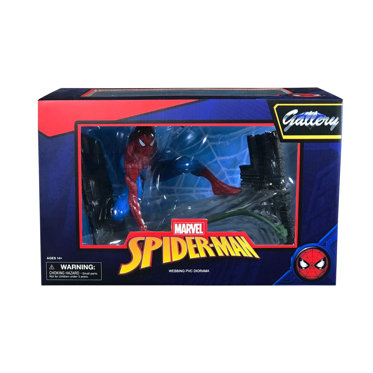 DSTSEP182341 Marvel Comics - Spider-Man Webbing PVC Gallery Diorama - Diamond Select Toys - Titan Pop Culture