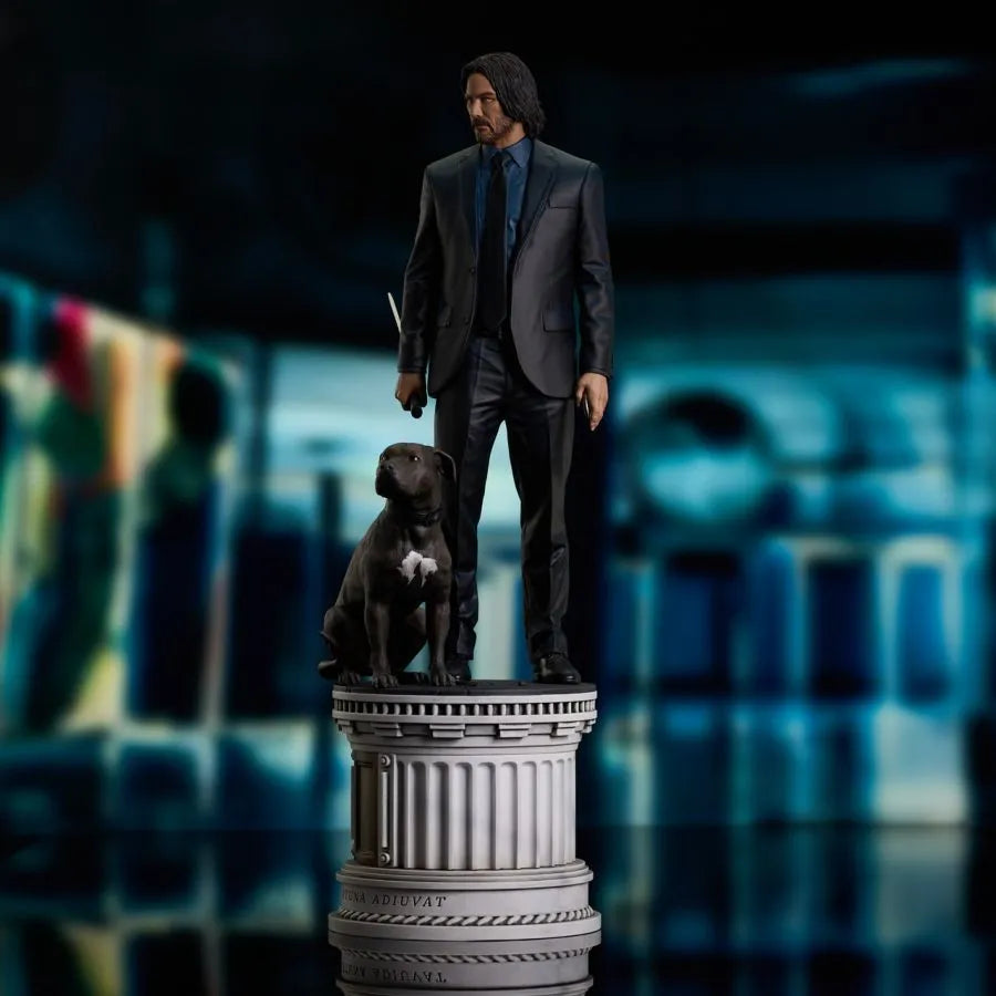 DSTSEP242518 John Wick 3 - John Wick with Dog Milestones Statue - Diamond Select Toys - Titan Pop Culture