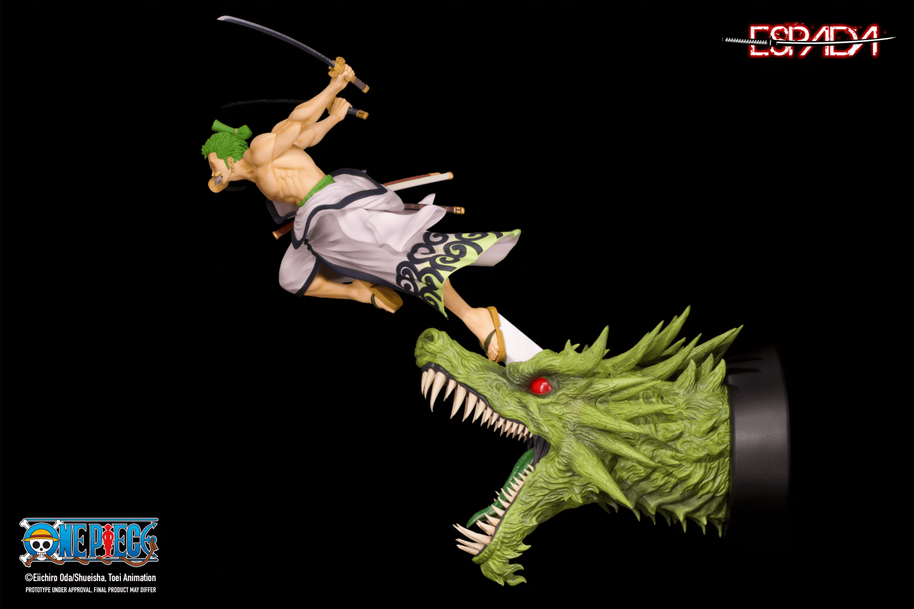 ESARORONOAZORO One Piece - Roronoa Zoro Statue - Espada Art - Titan Pop Culture