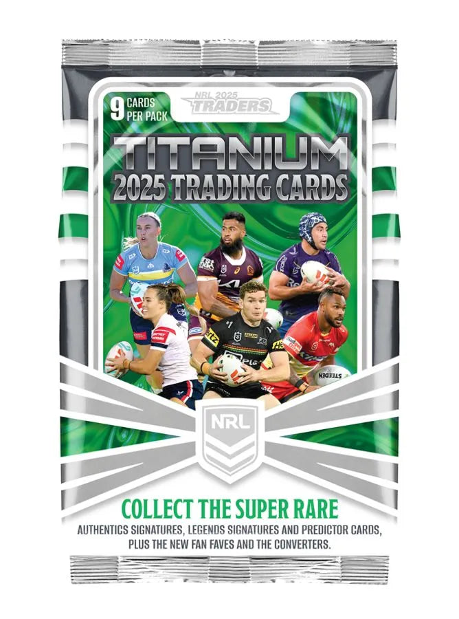 ESP2025TRADERSTITAN Rugby League - 2025 Traders Titanium Cards (Display of 36) - TLA Merchandise - Titan Pop Culture