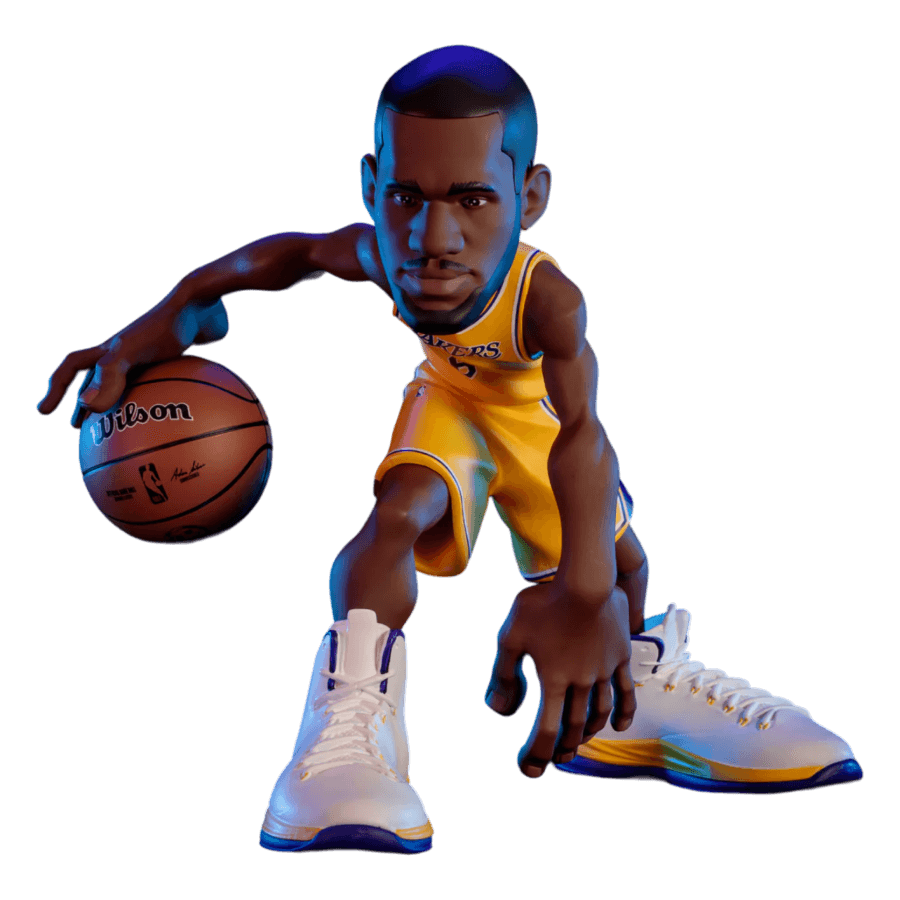 EXC82193 NBA - LeBron James (Lakers - Gold Uniform) Limited Edition 12" Vinyl Figure - ExciteUSA - Titan Pop Culture