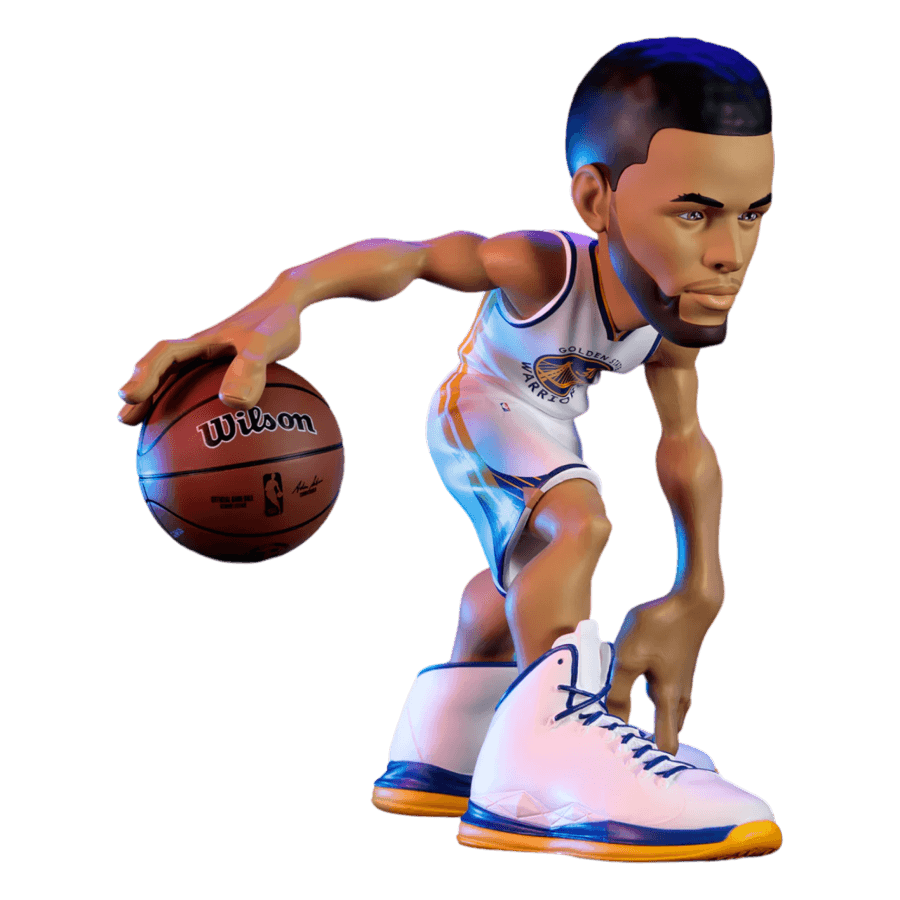 EXC82216 NBA - Steph Curry (Warriors - White Uniform) Limited Edition 12" Vinyl Figure - ExciteUSA - Titan Pop Culture