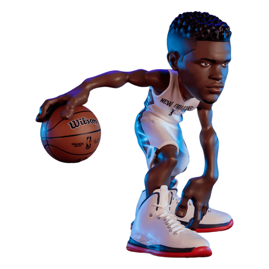 EXC82223 NBA - Zion Williamson (Pelicans - White Uniform) Limited Edition 12" Vinyl Figure - ExciteUSA - Titan Pop Culture