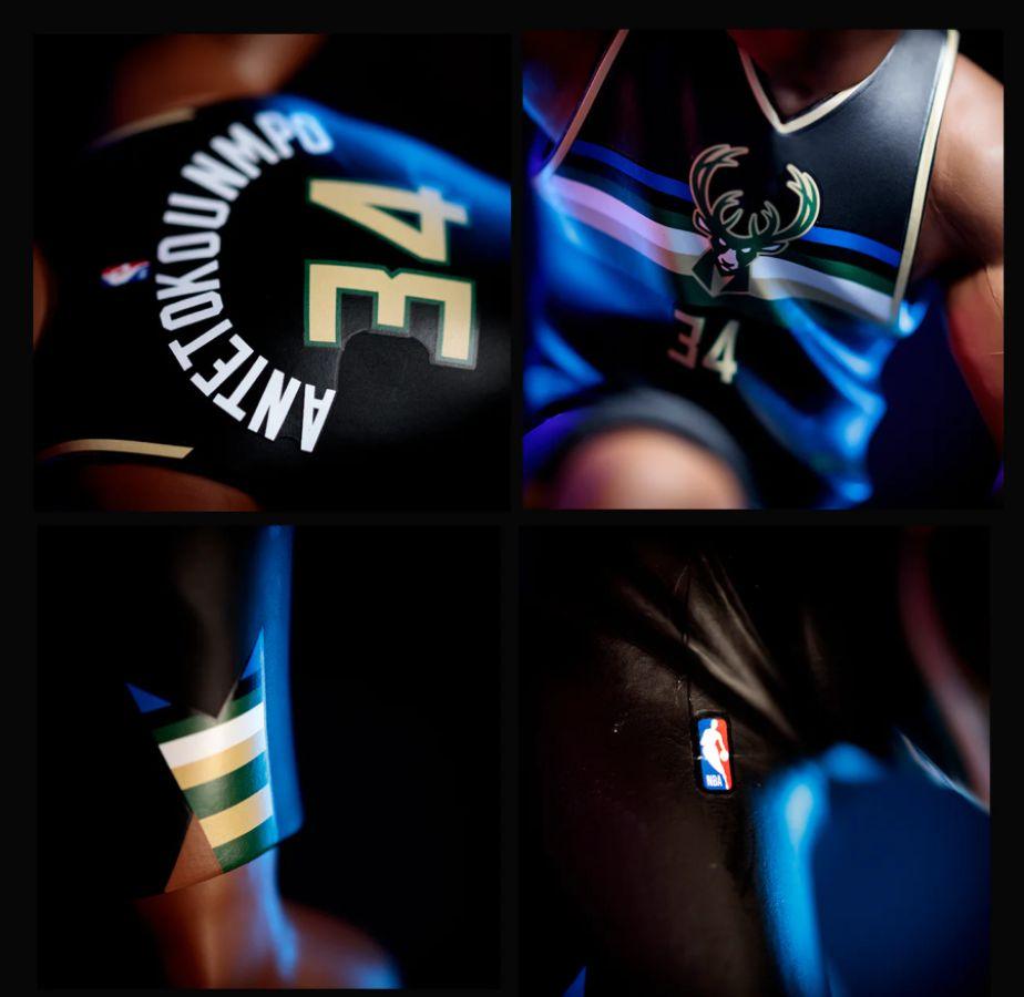NBA - Giannis Antetokounmpo (Bucks - Black Uniform) Limited Edition 12" Vinyl Figure 12" Vinyl Figure by ExciteUSA | Titan Pop Culture