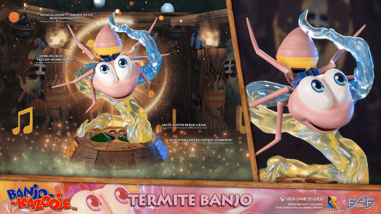 F4FBKBTER Banjo Kazooie - Termite Banjo Statue - First 4 Figures - Titan Pop Culture