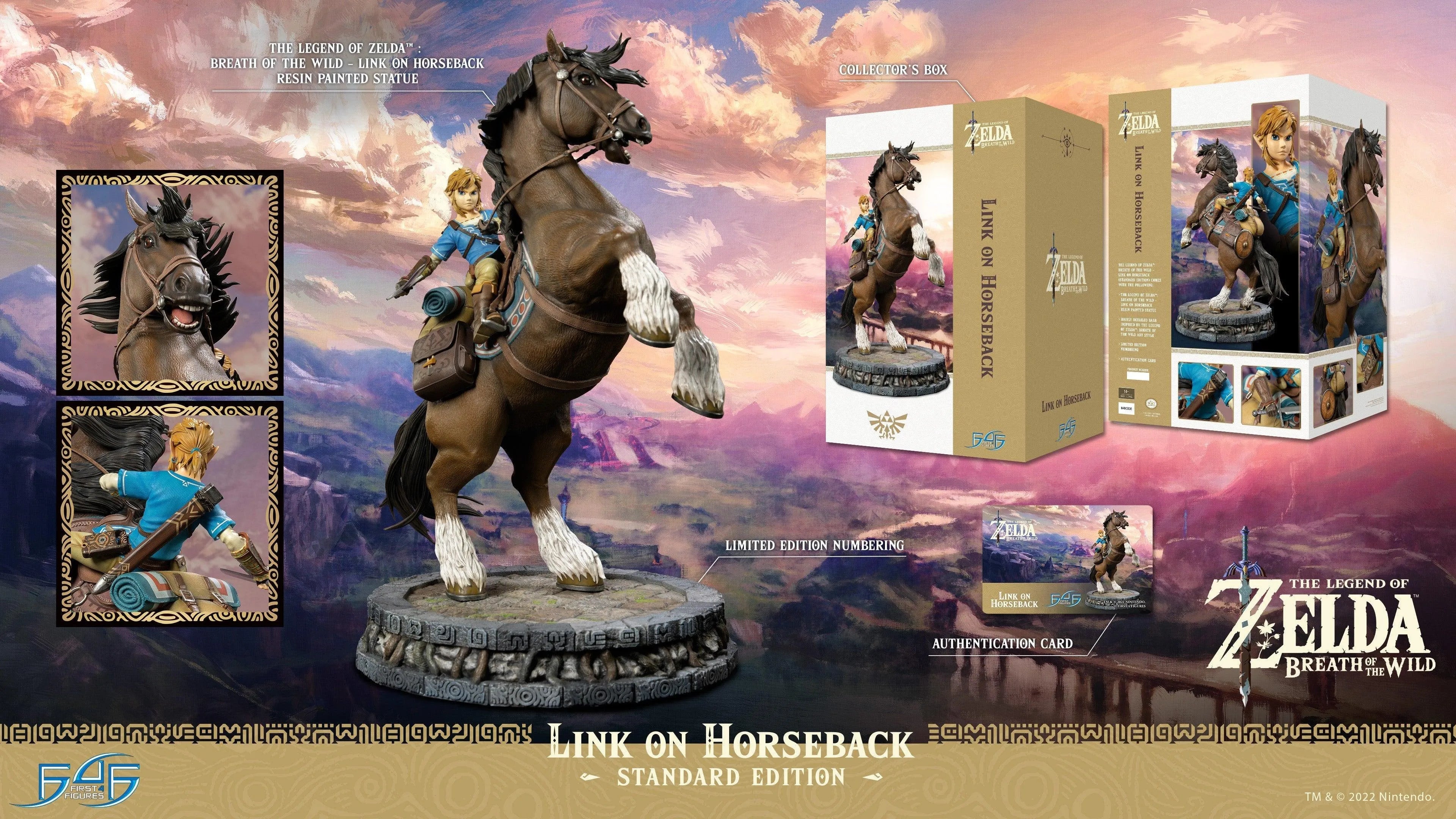 F4FBOTWLHST The Legend of Zelda: Breath of the Wild – Link on Horseback (Standard Edition) - First 4 Figures - Titan Pop Culture