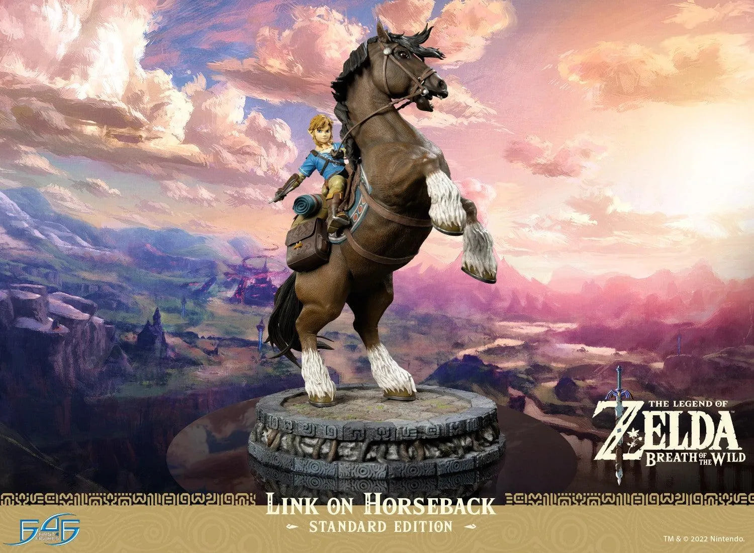 F4FBOTWLHST The Legend of Zelda: Breath of the Wild – Link on Horseback (Standard Edition) - First 4 Figures - Titan Pop Culture