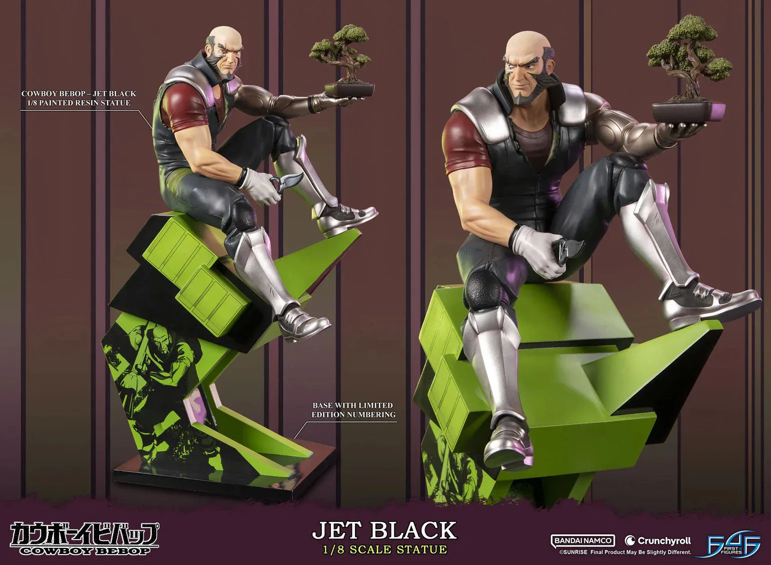 F4FCBJET8ST Cowboy Bebop - Jet Black 1:8 Scale Statue - First 4 Figures - Titan Pop Culture