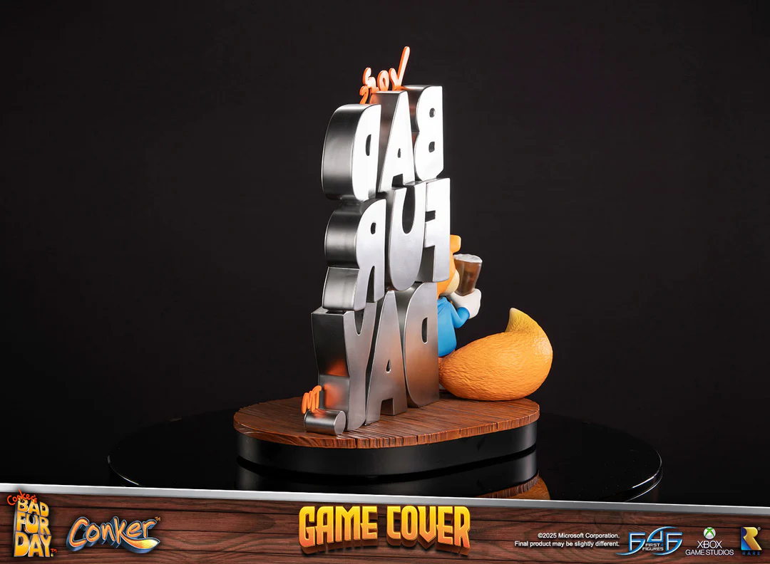 《松鼠大作战：坏毛皮的一天》——游戏封面树脂雕像