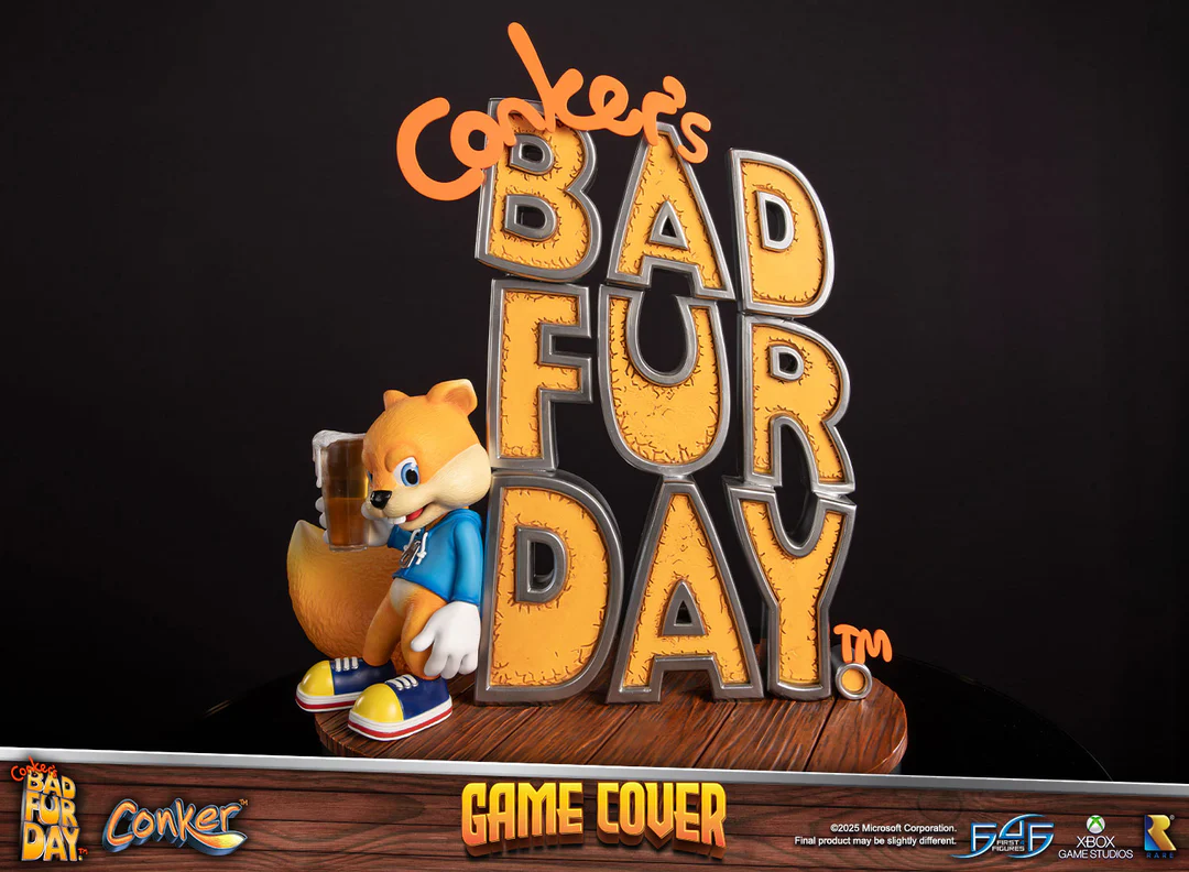 《松鼠大作战：坏毛皮的一天》——游戏封面树脂雕像