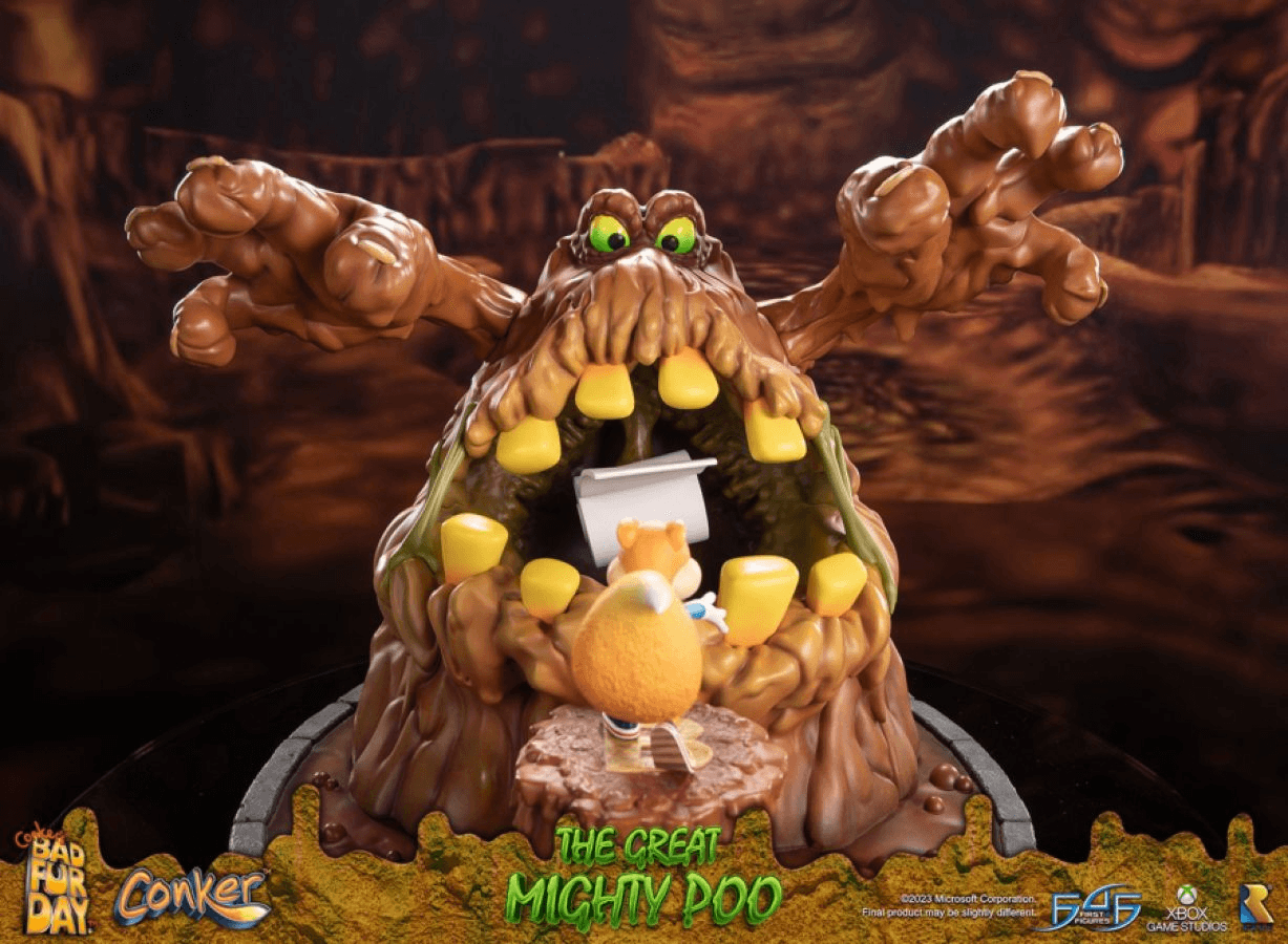 F4FCONMPST Conker's Bad Fur Day - The Great Mighty Poo Statue - First 4 Figures - Titan Pop Culture