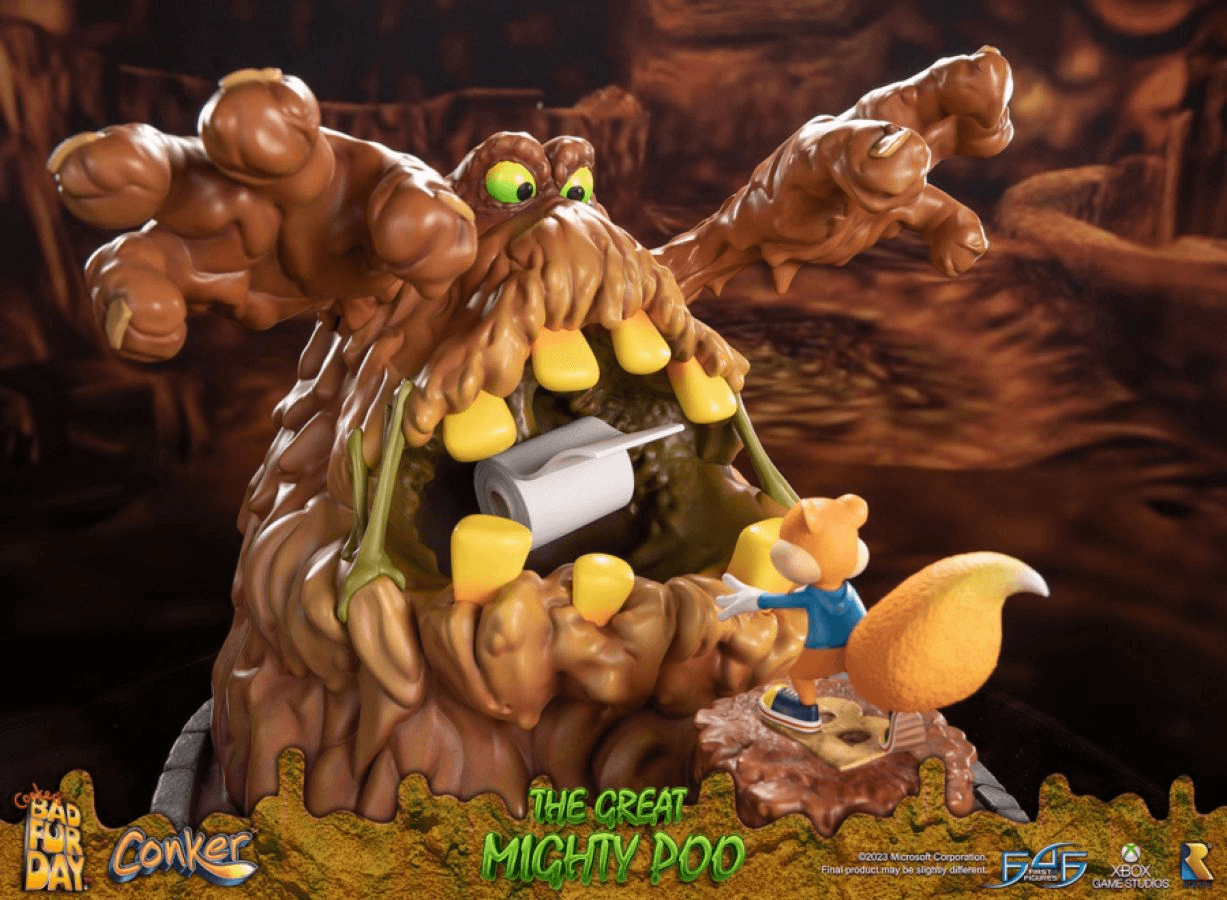 F4FCONMPST Conker's Bad Fur Day - The Great Mighty Poo Statue - First 4 Figures - Titan Pop Culture