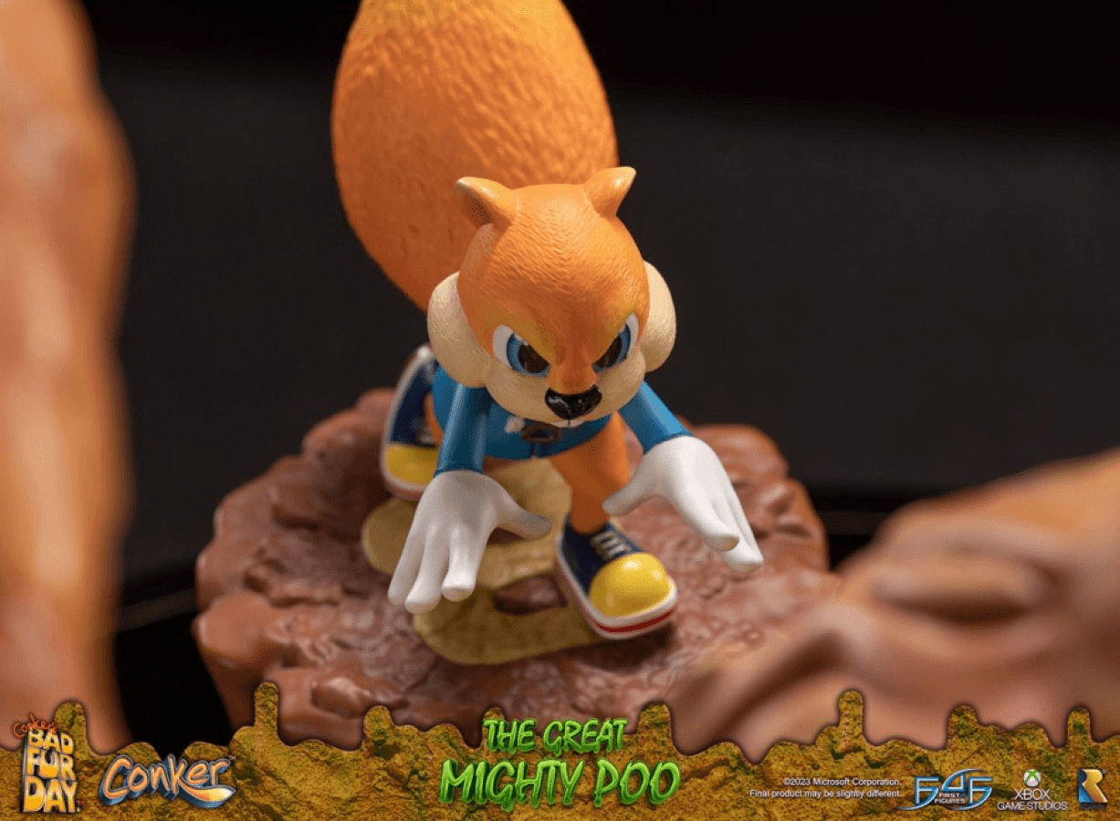 F4FCONMPST Conker's Bad Fur Day - The Great Mighty Poo Statue - First 4 Figures - Titan Pop Culture