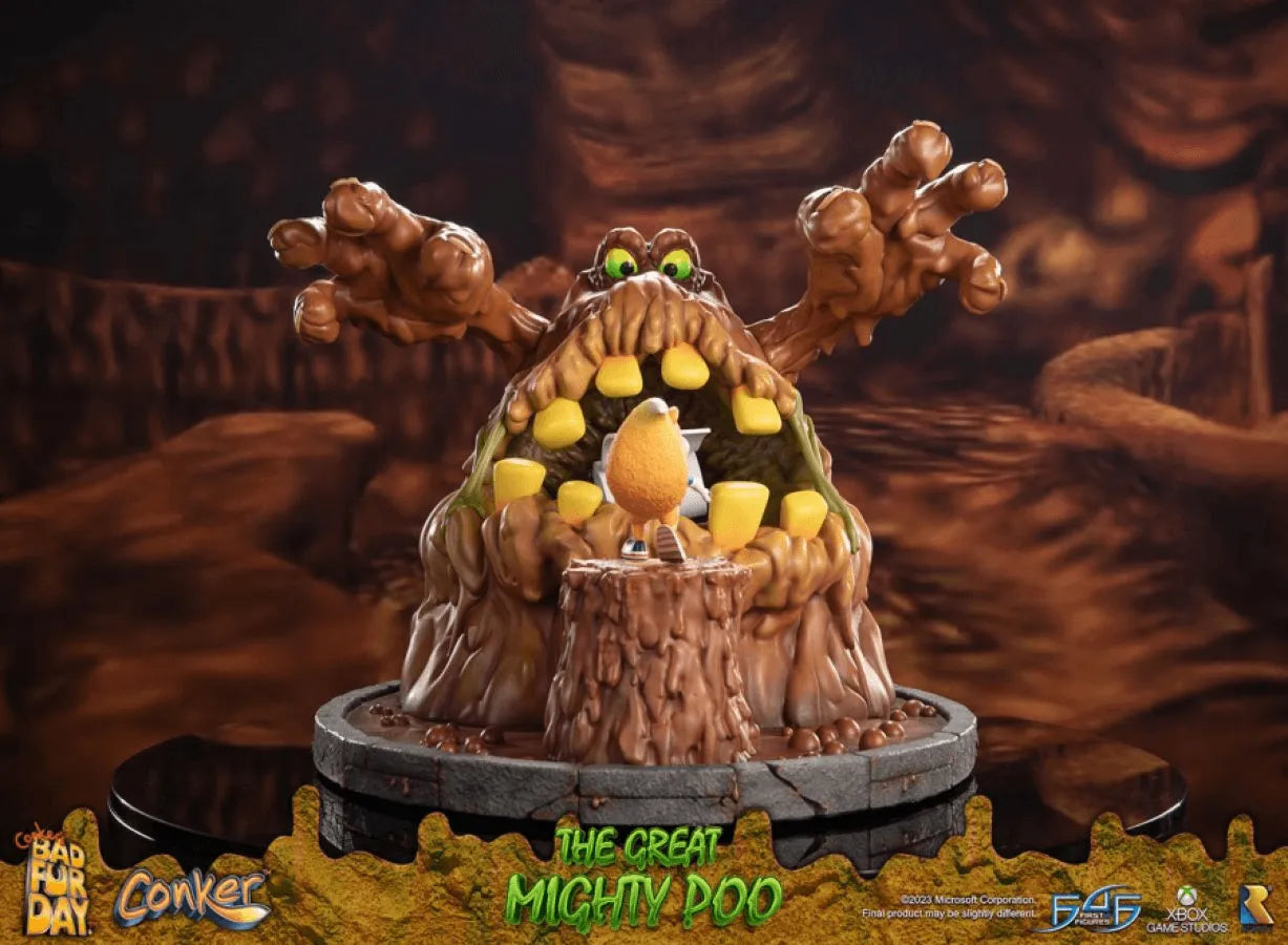 F4FCONMPST Conker's Bad Fur Day - The Great Mighty Poo Statue - First 4 Figures - Titan Pop Culture