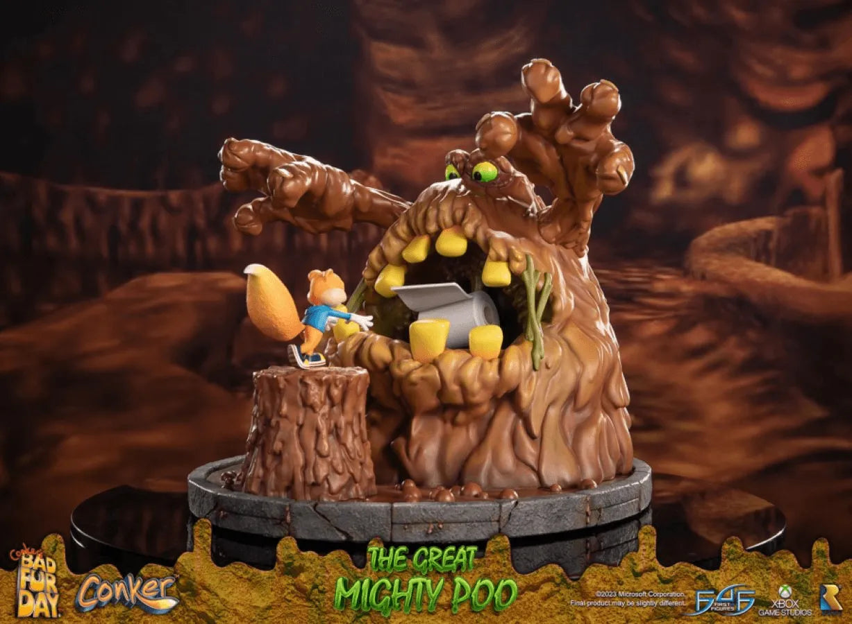 F4FCONMPST Conker's Bad Fur Day - The Great Mighty Poo Statue - First 4 Figures - Titan Pop Culture