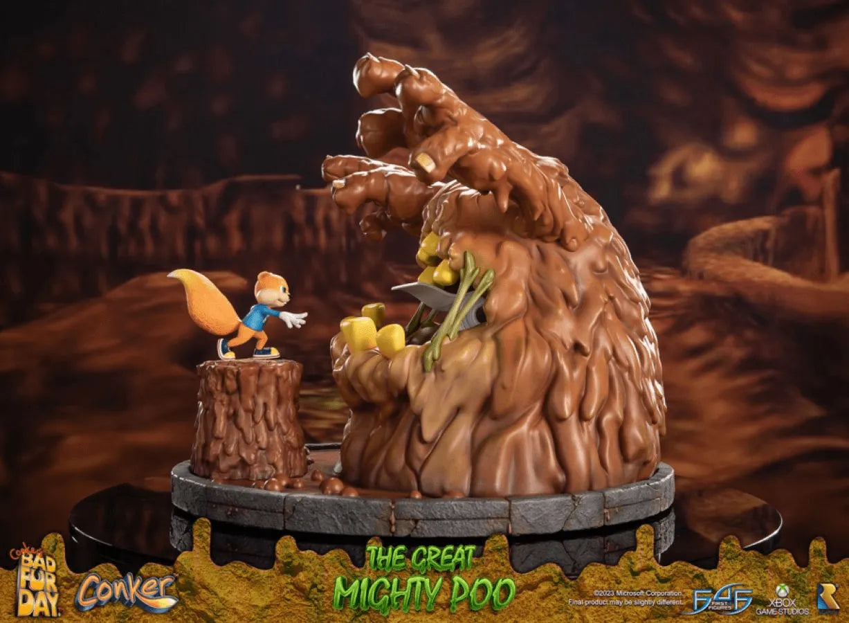 F4FCONMPST Conker's Bad Fur Day - The Great Mighty Poo Statue - First 4 Figures - Titan Pop Culture