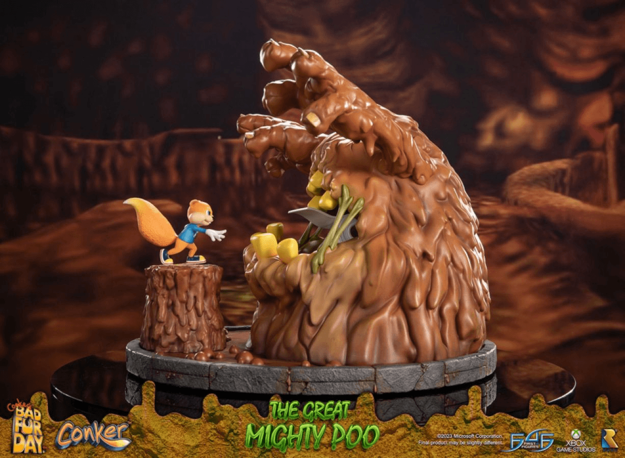 F4FCONMPST Conker's Bad Fur Day - The Great Mighty Poo Statue - First 4 Figures - Titan Pop Culture