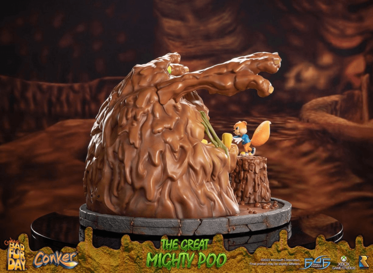 F4FCONMPST Conker's Bad Fur Day - The Great Mighty Poo Statue - First 4 Figures - Titan Pop Culture