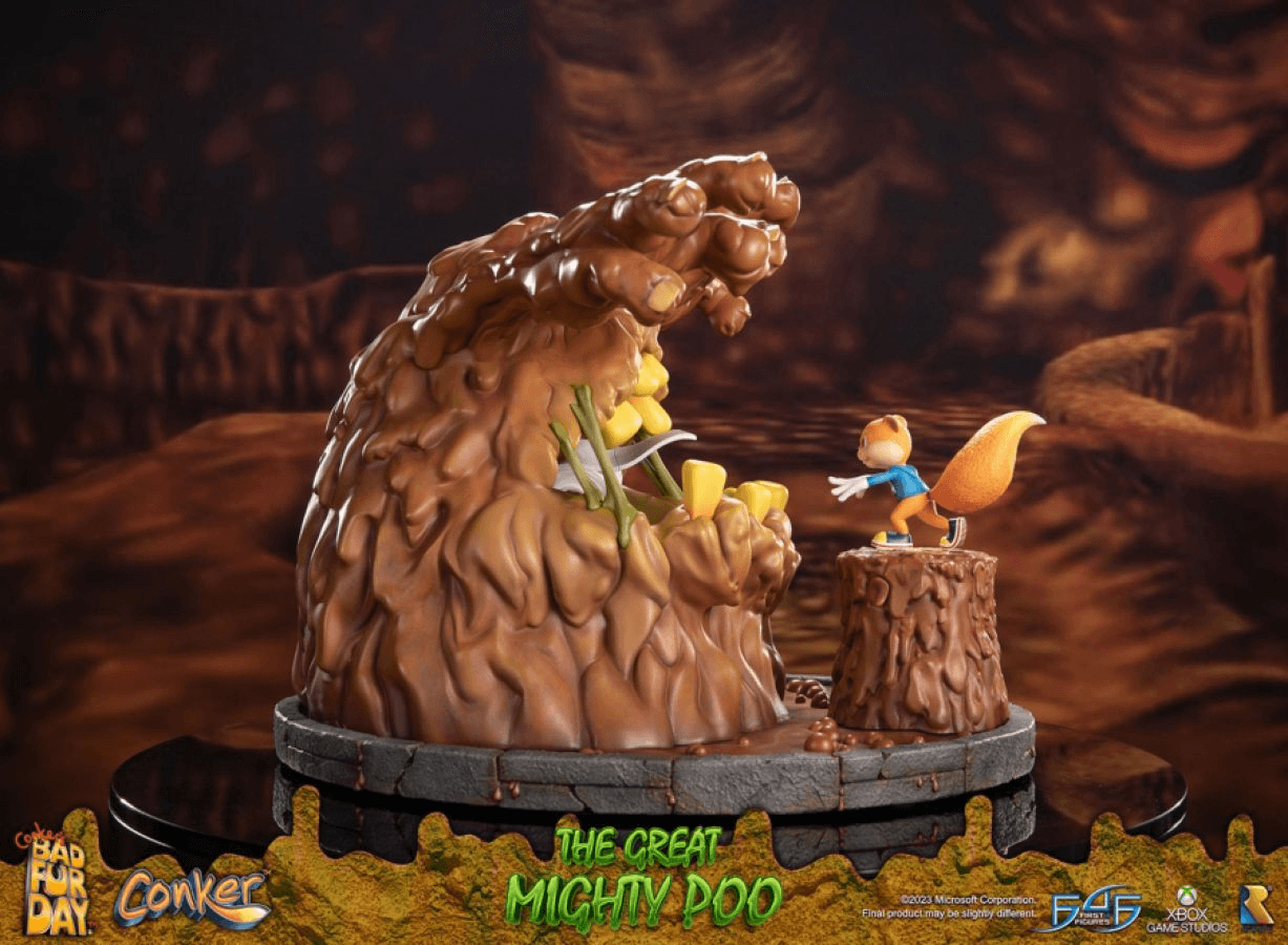 F4FCONMPST Conker's Bad Fur Day - The Great Mighty Poo Statue - First 4 Figures - Titan Pop Culture