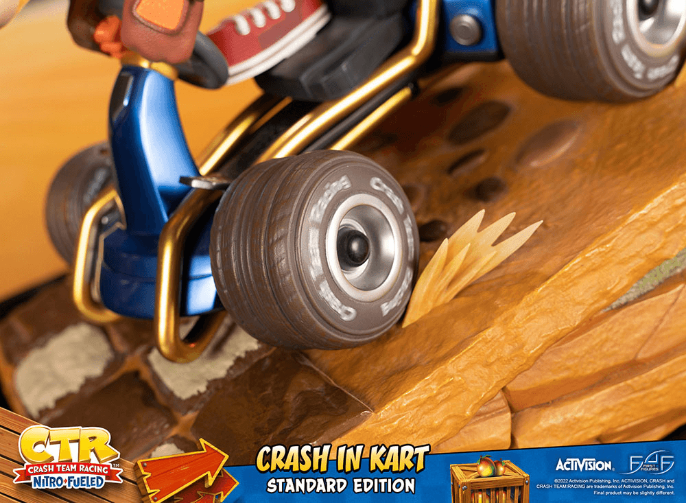 F4FCRASHRST Crash Team Racing: Nitro Fueled - Crash in Kart (Standard Edition) Statue - First 4 Figures - Titan Pop Culture