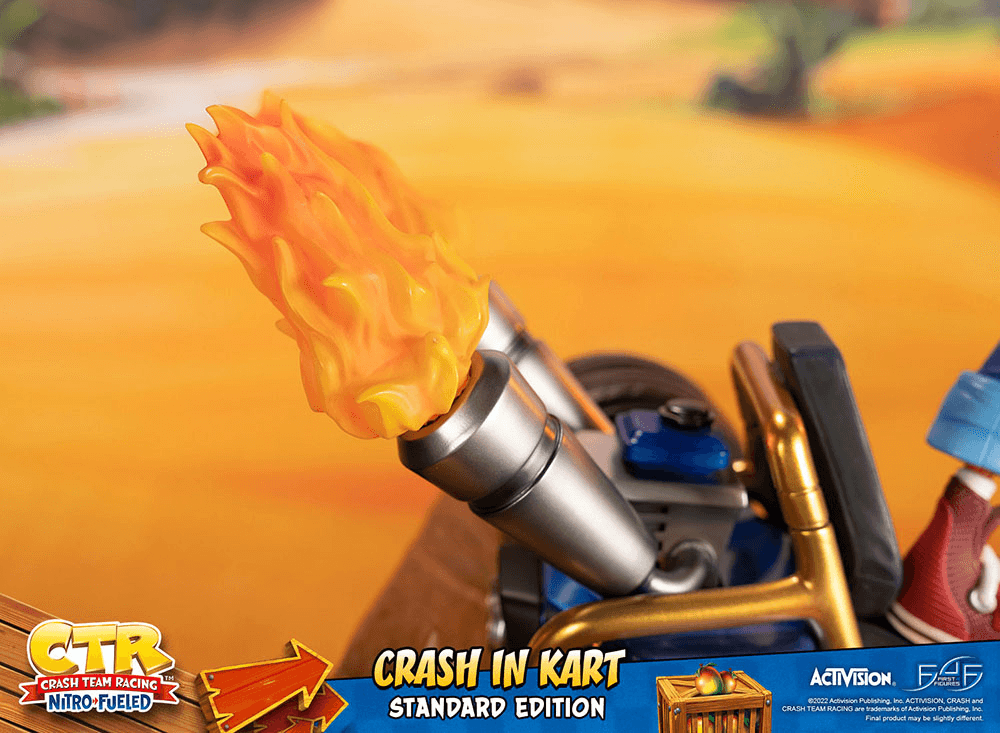 F4FCRASHRST Crash Team Racing: Nitro Fueled - Crash in Kart (Standard Edition) Statue - First 4 Figures - Titan Pop Culture