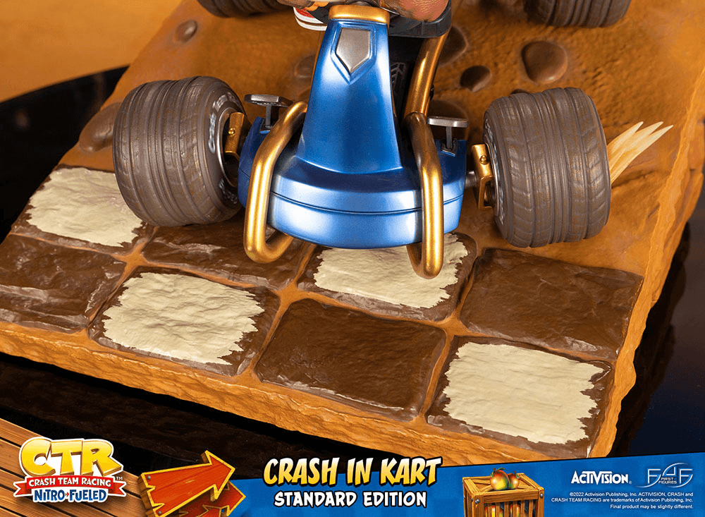 F4FCRASHRST Crash Team Racing: Nitro Fueled - Crash in Kart (Standard Edition) Statue - First 4 Figures - Titan Pop Culture