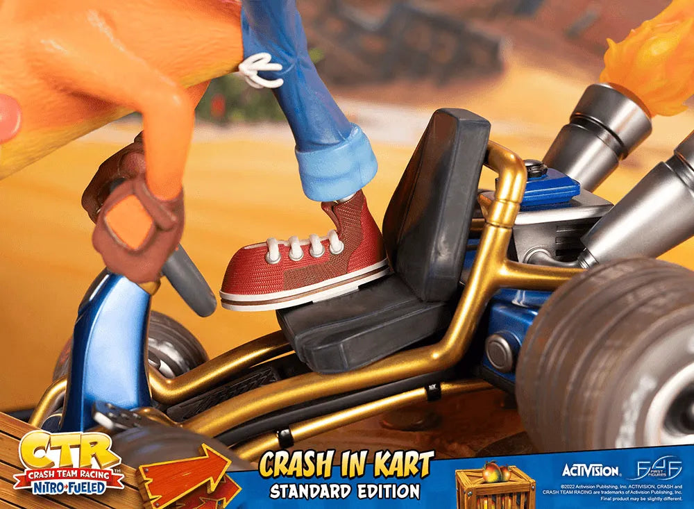 F4FCRASHRST Crash Team Racing: Nitro Fueled - Crash in Kart (Standard Edition) Statue - First 4 Figures - Titan Pop Culture