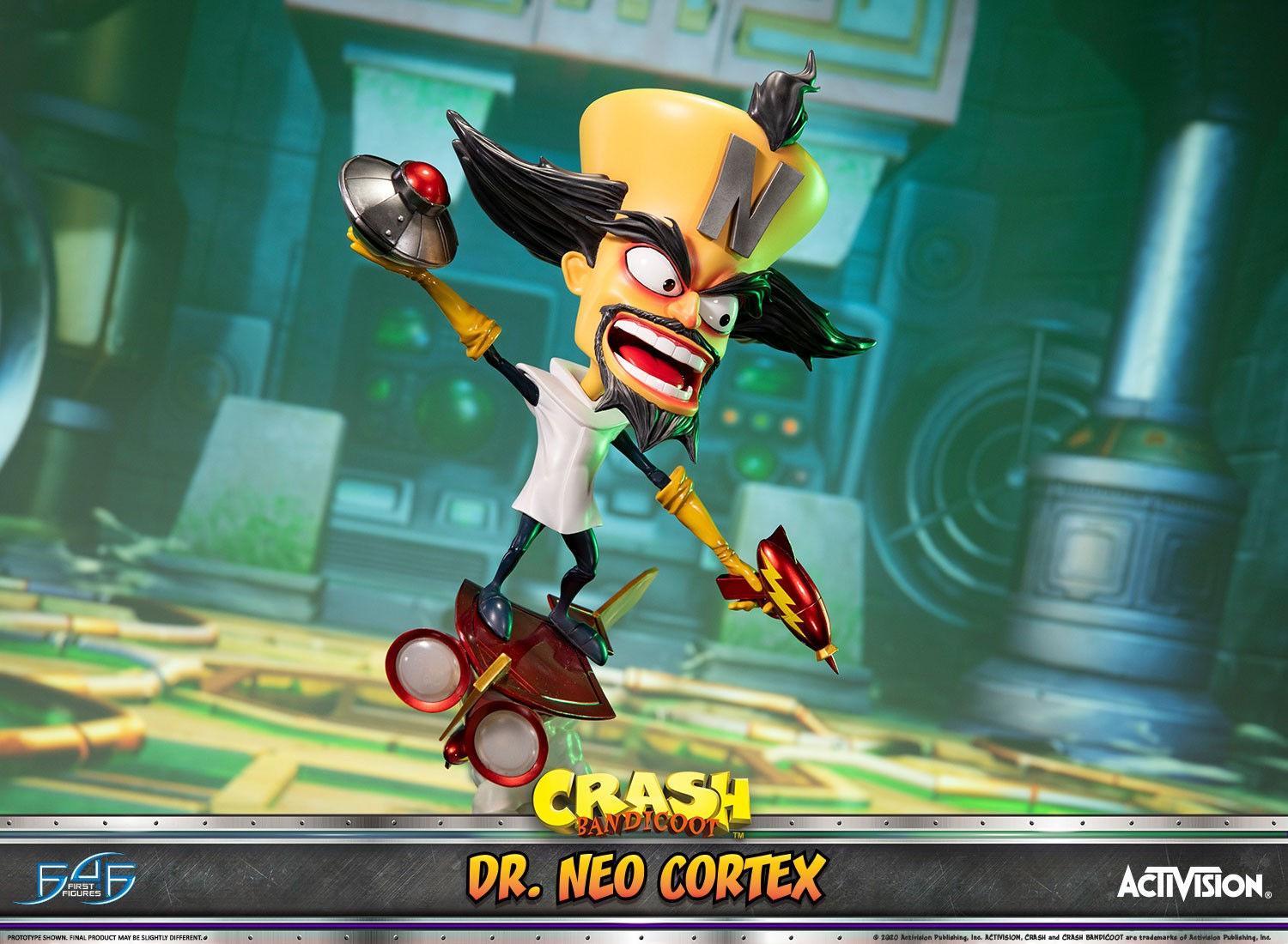 F4FDRNCST Crash Bandicoot - Dr Neo Cortex Statue - First 4 Figures - Titan Pop Culture