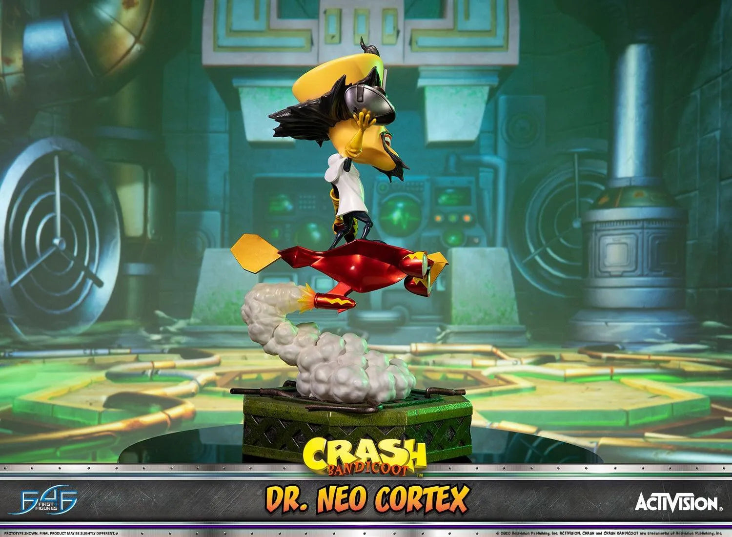 F4FDRNCST Crash Bandicoot - Dr Neo Cortex Statue - First 4 Figures - Titan Pop Culture