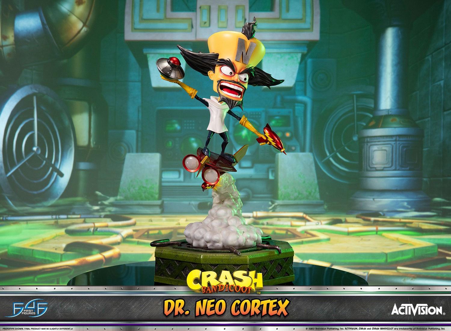 F4FDRNCST Crash Bandicoot - Dr Neo Cortex Statue - First 4 Figures - Titan Pop Culture