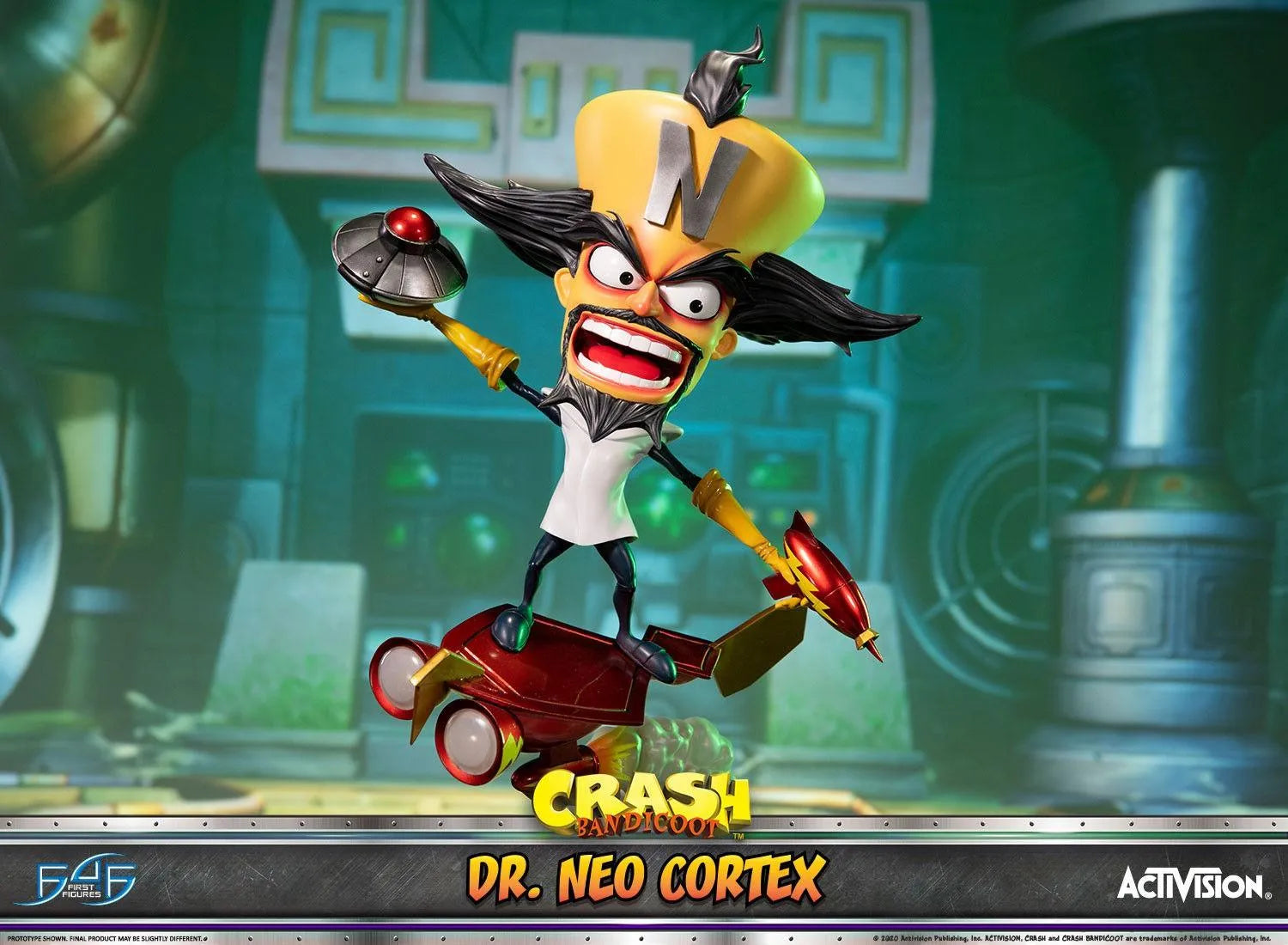 F4FDRNCST Crash Bandicoot - Dr Neo Cortex Statue - First 4 Figures - Titan Pop Culture