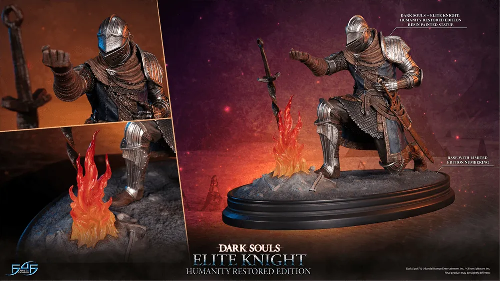 F4FDSEKBST Dark Souls - Elite Knight (Humanity Restored Edition) Statue - First 4 Figures - Titan Pop Culture