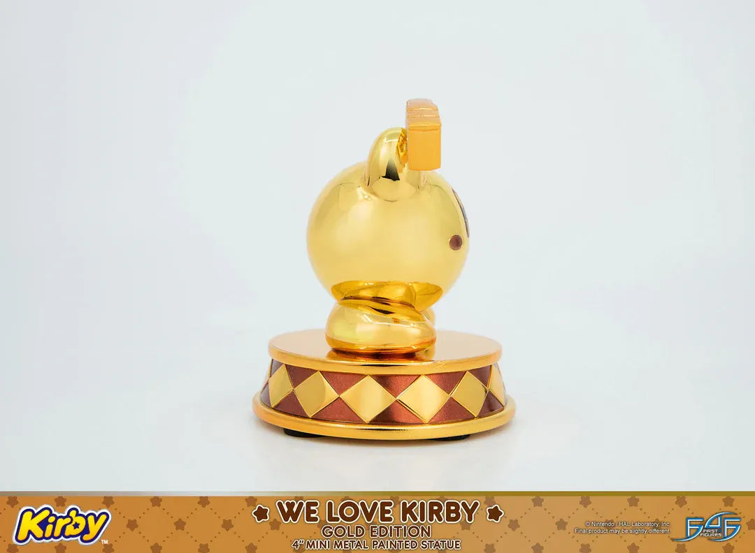 F4FKWLK01G Kirby - We Love Kirby Diecast Statue [Gold Version] - First 4 Figures - Titan Pop Culture