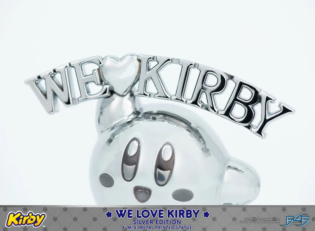 F4FKWLK01S Kirby - We Love Kirby Diecast Statue [Silver Version] - First 4 Figures - Titan Pop Culture