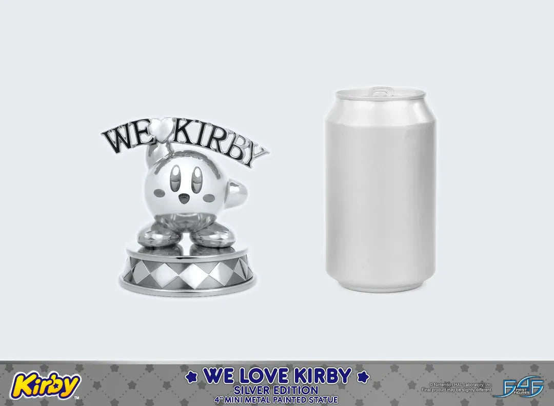 F4FKWLK01S Kirby - We Love Kirby Diecast Statue [Silver Version] - First 4 Figures - Titan Pop Culture