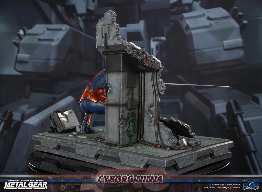 Estatua de resina de Metal Gear Solid – Cyborg Ninja (Gray Fox)