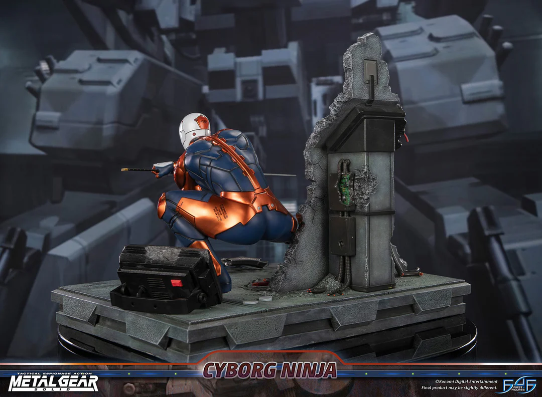 Estatua de resina de Metal Gear Solid – Cyborg Ninja (Gray Fox)