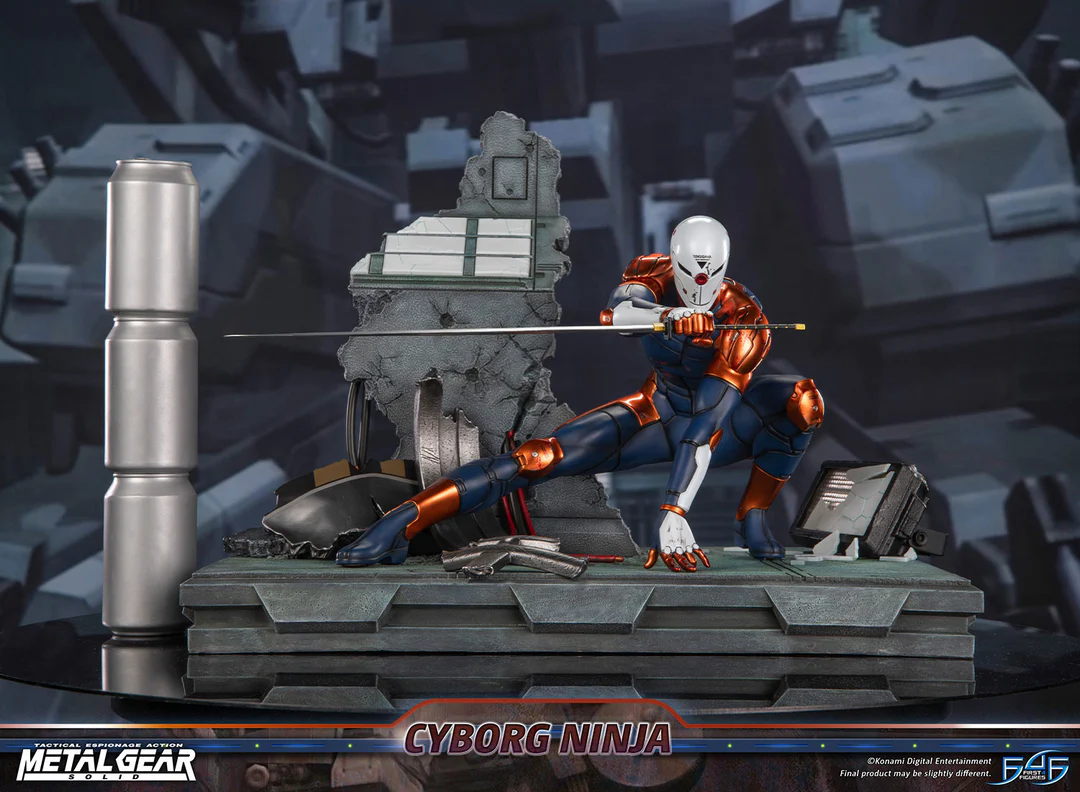 Estatua de resina de Metal Gear Solid – Cyborg Ninja (Gray Fox)