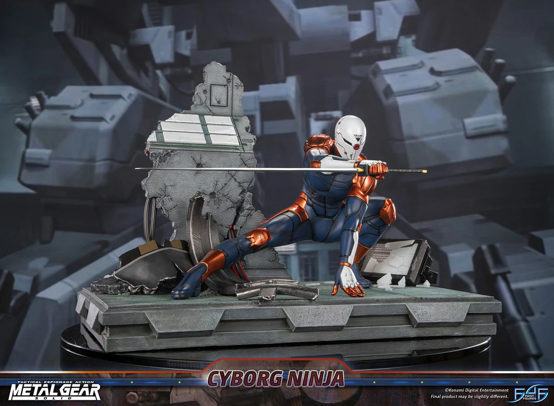 Estatua de resina de Metal Gear Solid – Cyborg Ninja (Gray Fox)