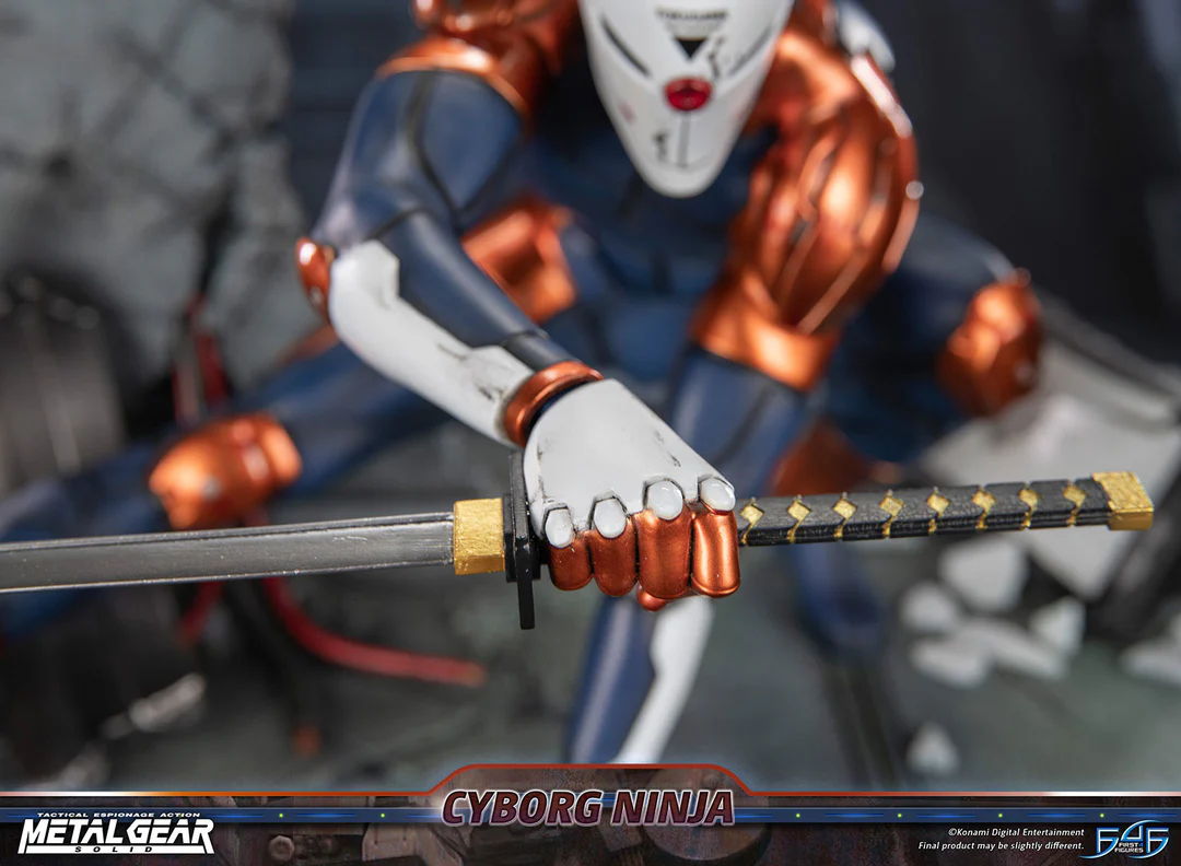 Estatua de resina de Metal Gear Solid – Cyborg Ninja (Gray Fox)