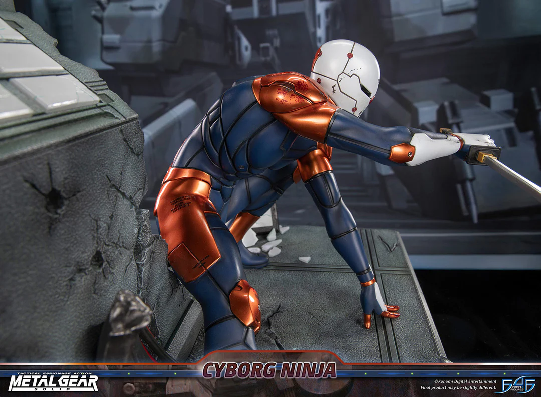 Estatua de resina de Metal Gear Solid – Cyborg Ninja (Gray Fox)