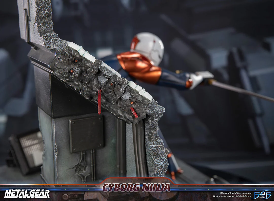 Estatua de resina de Metal Gear Solid – Cyborg Ninja (Gray Fox)