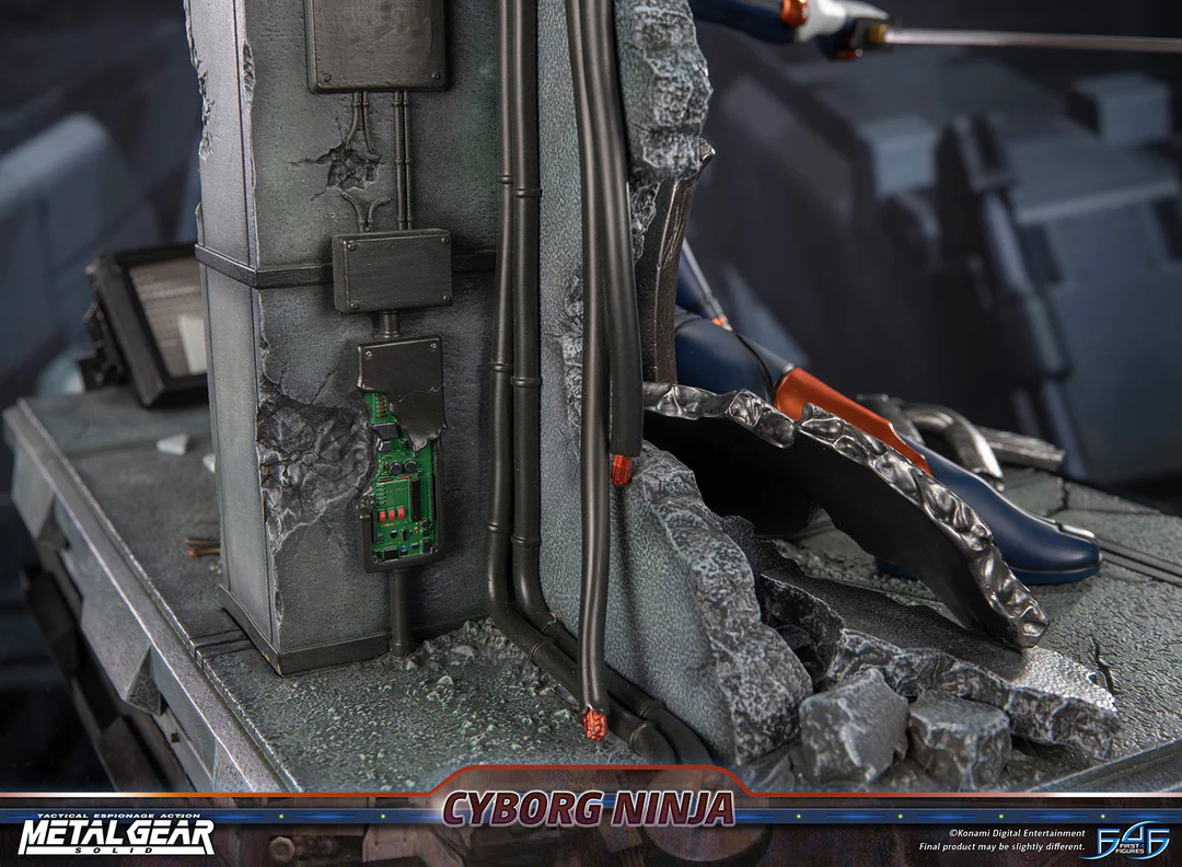 Estatua de resina de Metal Gear Solid – Cyborg Ninja (Gray Fox)