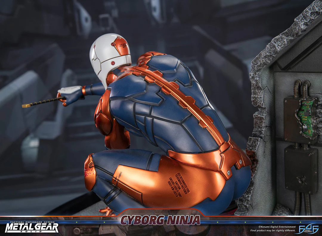 Estatua de resina de Metal Gear Solid – Cyborg Ninja (Gray Fox)