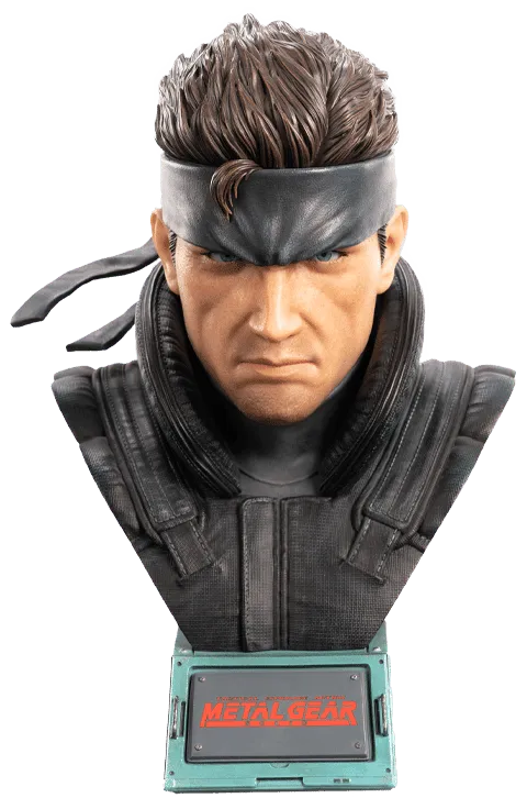 F4FMGSLBST Metal Gear Solid - Solid Snake - Life-Size Bust - First 4 Figures - Titan Pop Culture